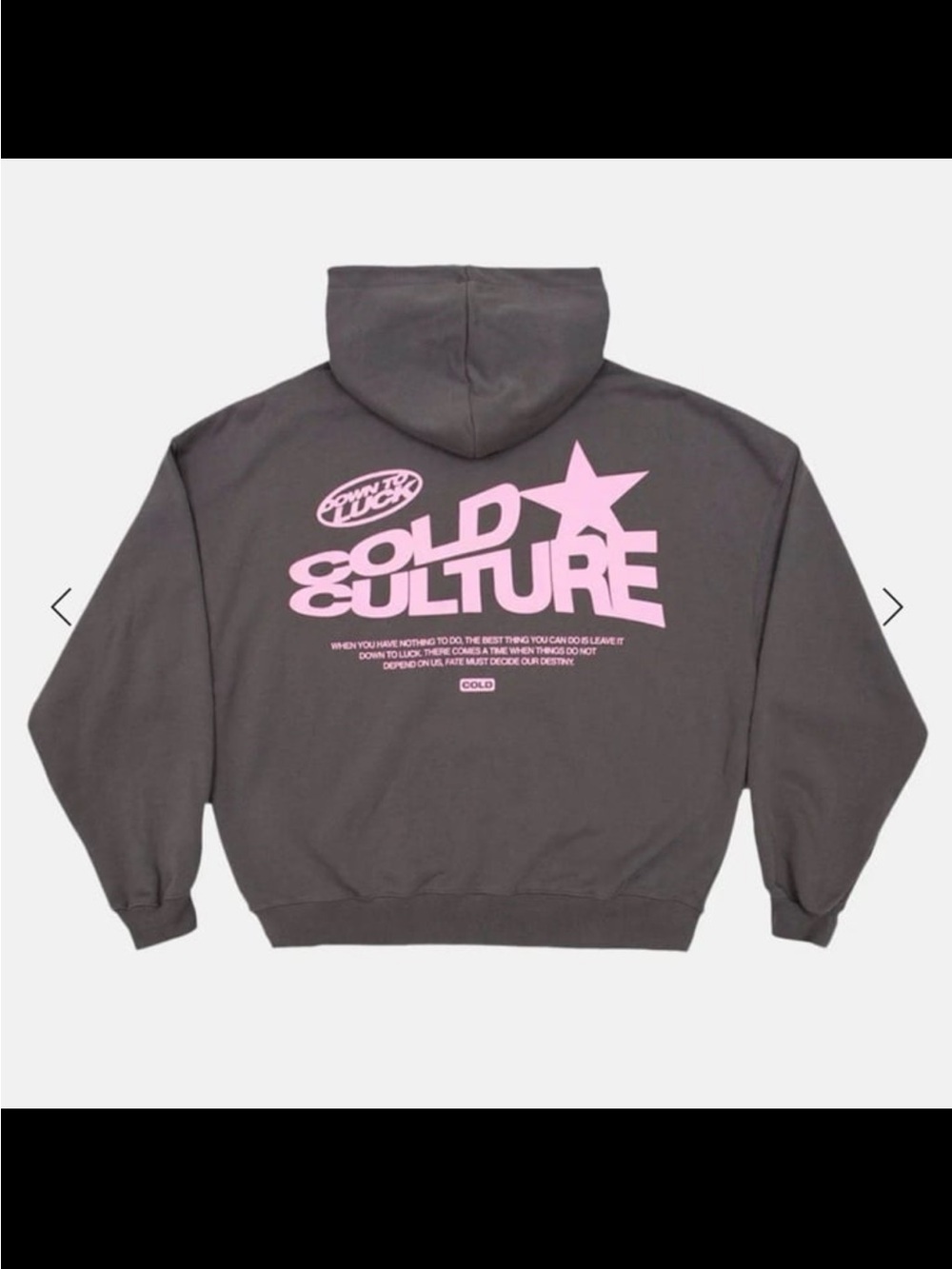 Cold culture - Down to Luck Hoodie Smokey Grey